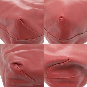 エルメス ドゥブルセンス45 リバーシブル バイカラー レザー ヴォーシッキム レッド □P刻印 赤 トートバッグ 1228【中古】HERMES