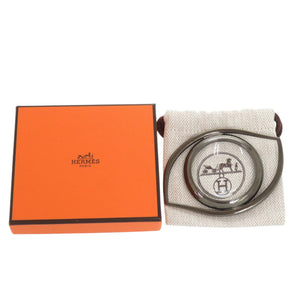 新品同様 エルメス ウィユ ド クレオパトラ ジャン コクトー デザイン ルーペ ガンメタリック メタル 拡大鏡 虫眼鏡 1235【中古】HERMES