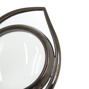 新品同様 エルメス ウィユ ド クレオパトラ ジャン コクトー デザイン ルーペ ガンメタリック メタル 拡大鏡 虫眼鏡 1235【中古】HERMES