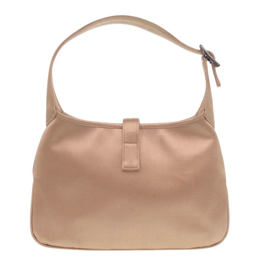 美品 グッチ ヴィンテージ ジャッキー 005 0775 サテン ピンク ハンドバッグ 1245【中古】GUCCI