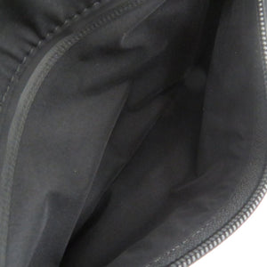美品 モンクレール ブラック ボディバッグ ウエストバッグ 黒 1281【中古】MONCLER メンズ
