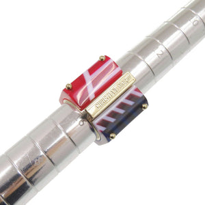 美品 クリスチャンディオール ソルベ ワイドリング サイズL(約15号) ゴールド/レッド/ブルー リング 指輪 1301【中古】Christian Dior