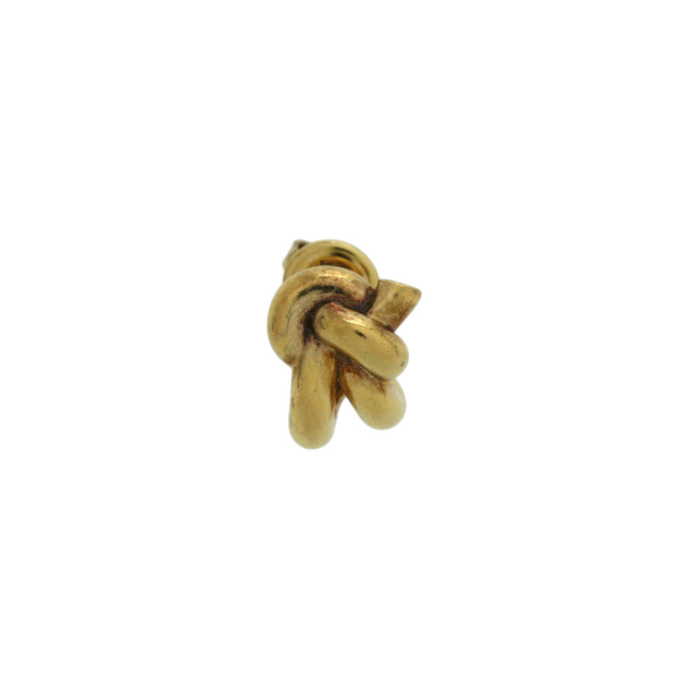 美品 ボッテガヴェネタ ノット 片方のみ 708285VAHU08120 シルバー925 イエローゴールド ピアス 1323【中古】BOTTEGAVENETA
