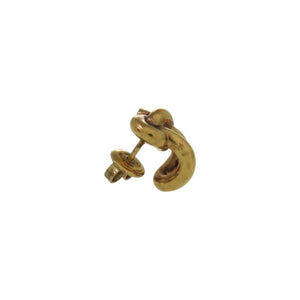 美品 ボッテガヴェネタ ノット 片方のみ 708285VAHU08120 シルバー925 イエローゴールド ピアス 1323【中古】BOTTEGAVENETA