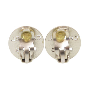 美品 シャネル ロゴ 00 C シルバー イヤリング アクセサリー 1342 【中古】 CHANEL