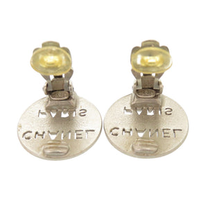 美品 シャネル ロゴ 00 C シルバー イヤリング アクセサリー 1342 【中古】 CHANEL