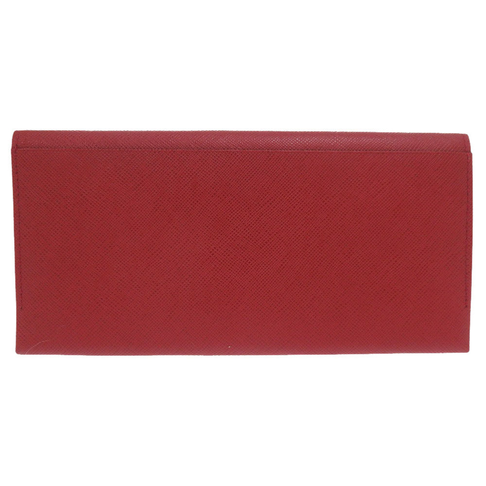 美品 バーバリー ノバチェック ゴールド金具 レザー ボルドー レッド 長財布 1344【中古】BURBERRY