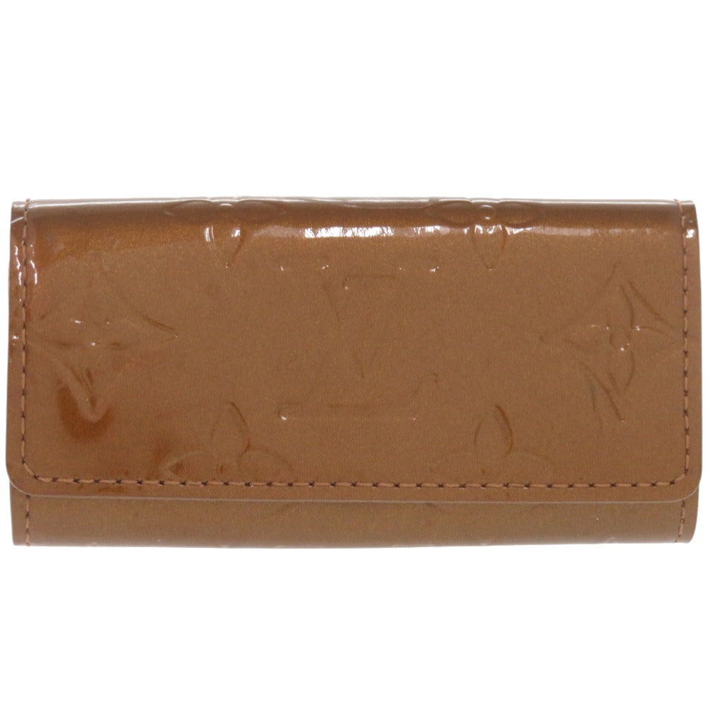 美品 ルイ ヴィトン ミュルティクレ4 モノグラム ヴェルニ ブロンズ M91976 4連 キーケース LV 1354 【中古】 LOUIS VUITTON