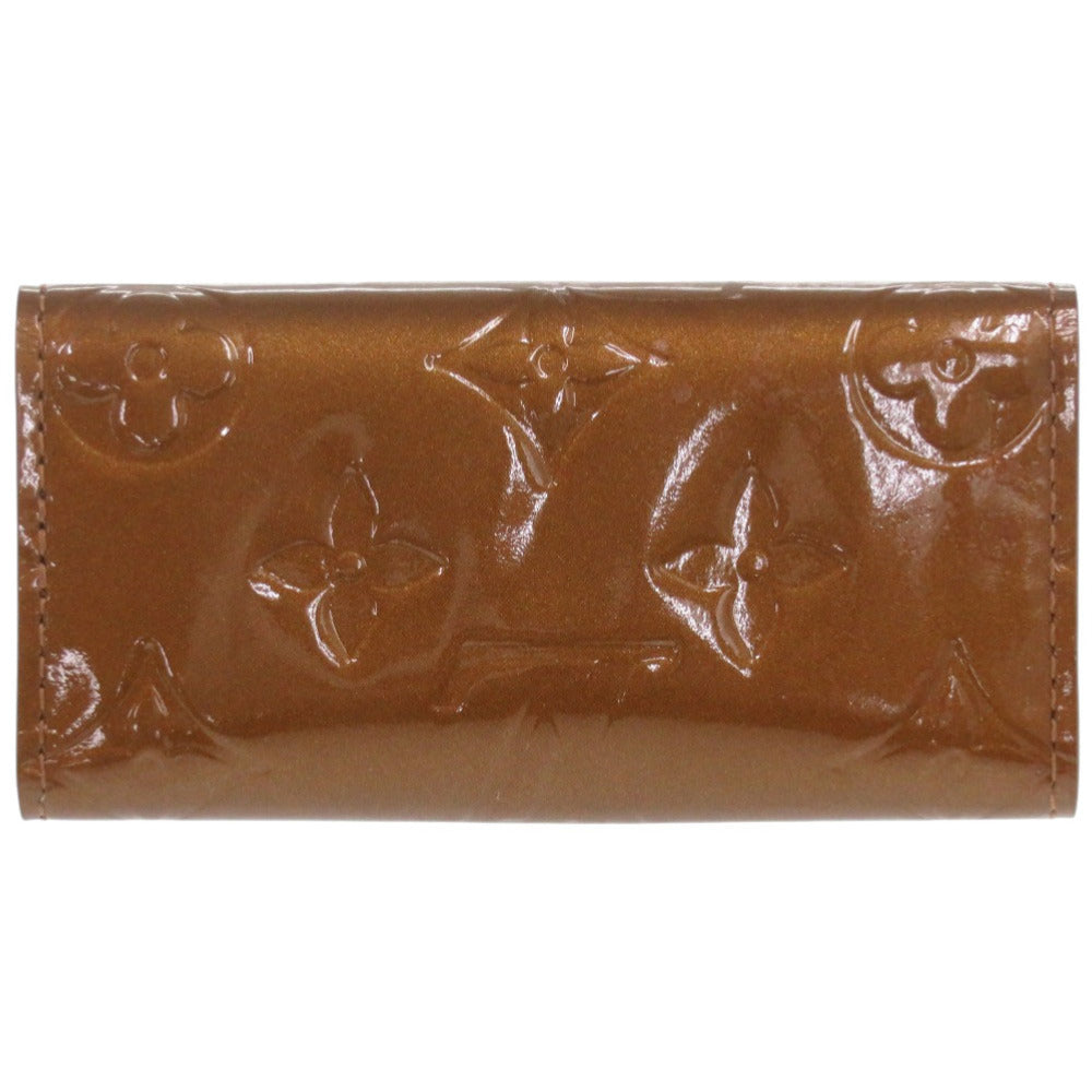 美品 ルイ ヴィトン ミュルティクレ4 モノグラム ヴェルニ ブロンズ M91976 4連 キーケース LV 1354 【中古】 LOUIS VUITTON