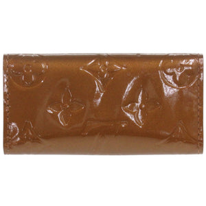 美品 ルイ ヴィトン ミュルティクレ4 モノグラム ヴェルニ ブロンズ M91976 4連 キーケース LV 1354 【中古】 LOUIS VUITTON