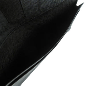ベタなし 美品 ルイ ヴィトン ポルトカルトクレディ M31002 タイガ ブラック LV 黒 長財布 1355【中古】LOUIS VUITTON