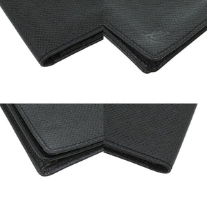 ベタなし 美品 ルイ ヴィトン ポルトカルトクレディ M31002 タイガ ブラック LV 黒 長財布 1355【中古】LOUIS VUITTON
