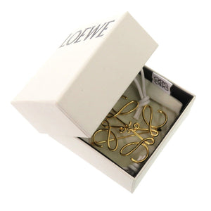 新品同様 ロエベ アナグラム メタル ゴールド ブローチ アクセサリー 1367 【中古】 LOEWE