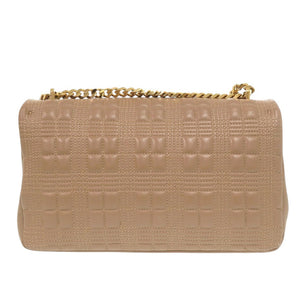 バーバリー TB ロゴ レザー ベージュ ショルダーバッグ 1379【中古】BURBERRY