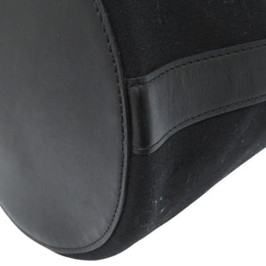 美品 マーガレットハウエル ナイロンキャンバス/スムースレザー ブラック ショルダーバッグ 黒 1381-14【中古】MARGARET HOWELL