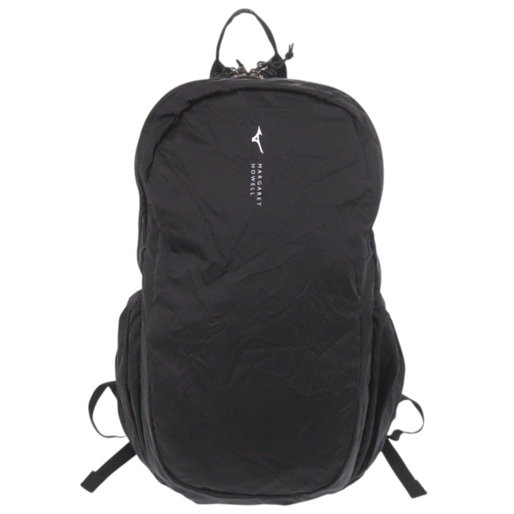 新品同様 マーガレットハウエル × ミズノ NYLON RIPSTOP ブラック リュック デイパック 黒 1381-6【中古】MARGARET HOWELL メンズ