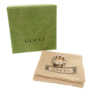 美品 グッチ インターロッキングG #24 シルバー925 リング 指輪 1392【中古】GUCCI