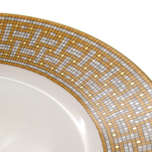 未使用品 エルメス ディナープレート モザイク 24 ゴールド P026001P ポーセリン 陶磁器 ゴールド 食器 1394【中古】HERMES