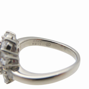 美品 ルビー2.11ct ダイヤ1.44ct Pt900 リング 13.5号 指輪 ペアシェイプカット 10.1g ジュエリー 1398【中古】 ソーティング付