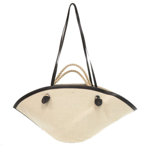 美品 ジルサンダープラス ソンブレロ キャンバス レザー ベージュ 2WAY ショルダーバッグ 1437【中古】JIL SANDER＋