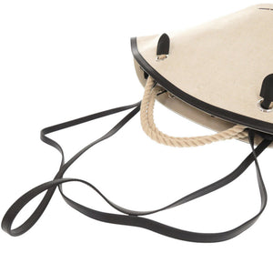 美品 ジルサンダープラス ソンブレロ キャンバス レザー ベージュ 2WAY ショルダーバッグ 1437【中古】JIL SANDER＋