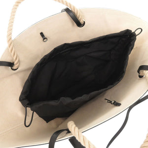 美品 ジルサンダープラス ソンブレロ キャンバス レザー ベージュ 2WAY ショルダーバッグ 1437【中古】JIL SANDER＋