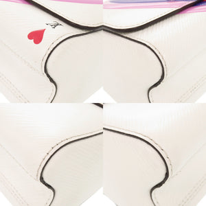 美品 ルイ ヴィトン ゲームオン ツイストPM エピ M57460 ホワイト マルチカラー ショルダーバッグ LV 1443【中古】LOUIS VUITTON