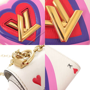 美品 ルイ ヴィトン ゲームオン ツイストPM エピ M57460 ホワイト マルチカラー ショルダーバッグ LV 1443【中古】LOUIS VUITTON