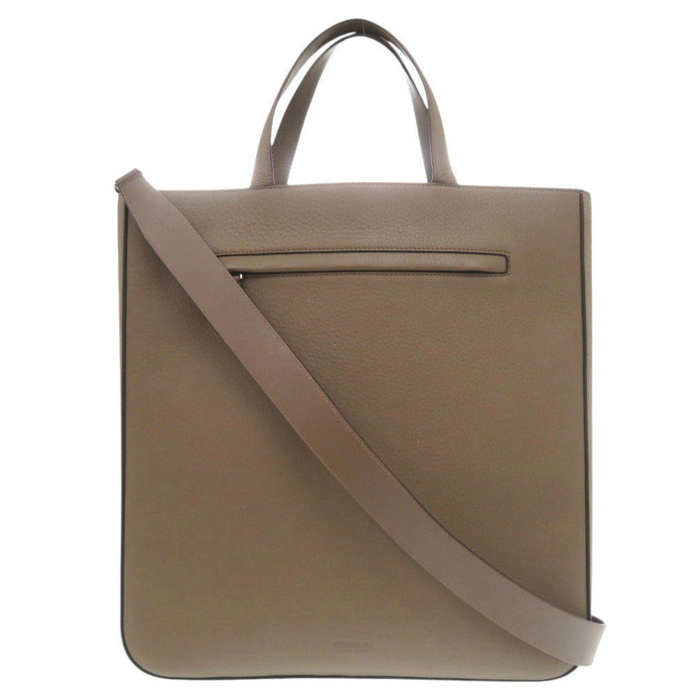 新品同様 バーバリー レザー ブラウン 2way トートバッグ 1494【中古】BURBERRY