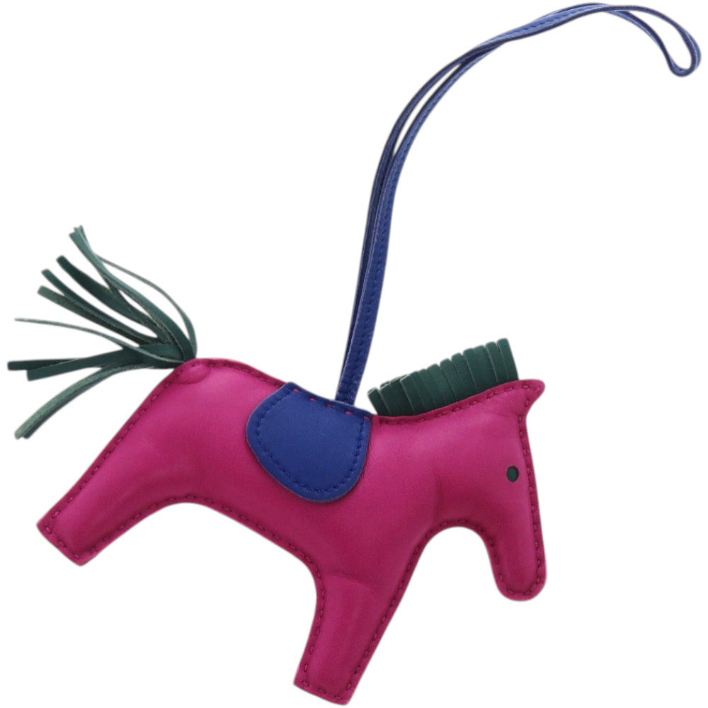 エルメス バッグチャーム ロデオMM アニョーミロ/アニョーミロ ローズパープル A刻印 紫 キーホルダー 1508【中古】HERMES