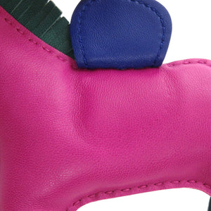 エルメス バッグチャーム ロデオMM アニョーミロ/アニョーミロ ローズパープル A刻印 紫 キーホルダー 1508【中古】HERMES