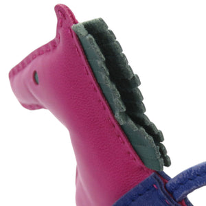 エルメス バッグチャーム ロデオMM アニョーミロ/アニョーミロ ローズパープル A刻印 紫 キーホルダー 1508【中古】HERMES