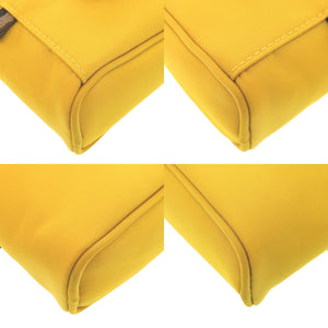 美品 フェンディ バゲット フォンポーチ 7AS056 ナイロン イエロー ショルダーバッグ 黄 1514【中古】FENDI