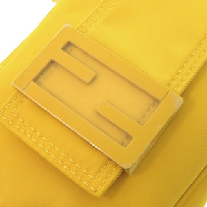 美品 フェンディ バゲット フォンポーチ 7AS056 ナイロン イエロー ショルダーバッグ 黄 1514【中古】FENDI