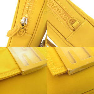 美品 フェンディ バゲット フォンポーチ 7AS056 ナイロン イエロー ショルダーバッグ 黄 1514【中古】FENDI