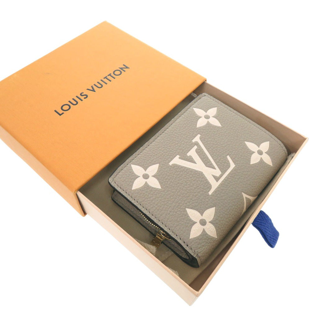 新品同様 ルイ ヴィトン ポルトフォイユ クレア コンパクトウォレット M82370 モノグラムアンプラント ベージュ LV 1537【中古】LOUIS VUITTON