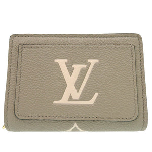新品同様 ルイ ヴィトン ポルトフォイユ クレア コンパクトウォレット M82370 モノグラムアンプラント ベージュ LV 1537【中古】LOUIS VUITTON