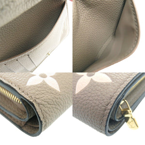 新品同様 ルイ ヴィトン ポルトフォイユ クレア コンパクトウォレット M82370 モノグラムアンプラント ベージュ LV 1537【中古】LOUIS VUITTON