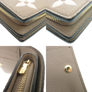 新品同様 ルイ ヴィトン ポルトフォイユ クレア コンパクトウォレット M82370 モノグラムアンプラント ベージュ LV 1537【中古】LOUIS VUITTON