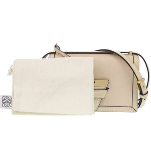美品 ロエベ バルセロナ スモール レザー ベージュ ショルダーバッグ 1553【中古】LOEWE
