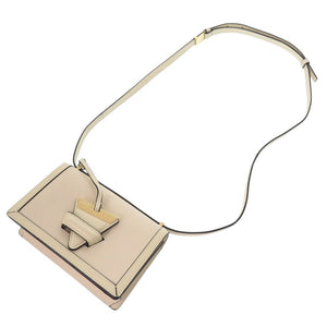 美品 ロエベ バルセロナ スモール レザー ベージュ ショルダーバッグ 1553【中古】LOEWE
