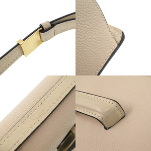 美品 ロエベ バルセロナ スモール レザー ベージュ ショルダーバッグ 1553【中古】LOEWE