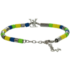 新品同様 ルイ ヴィトン ブラスレ サンライズ M00653 メタル ブルー LV ブレスレット 1561【中古】LOUIS VUITTON