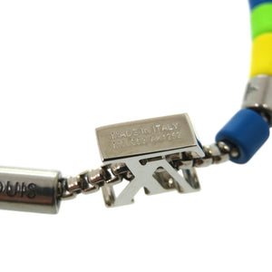 新品同様 ルイ ヴィトン ブラスレ サンライズ M00653 メタル ブルー LV ブレスレット 1561【中古】LOUIS VUITTON