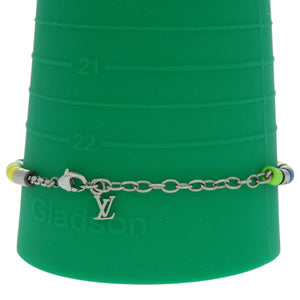 新品同様 ルイ ヴィトン ブラスレ サンライズ M00653 メタル ブルー LV ブレスレット 1561【中古】LOUIS VUITTON