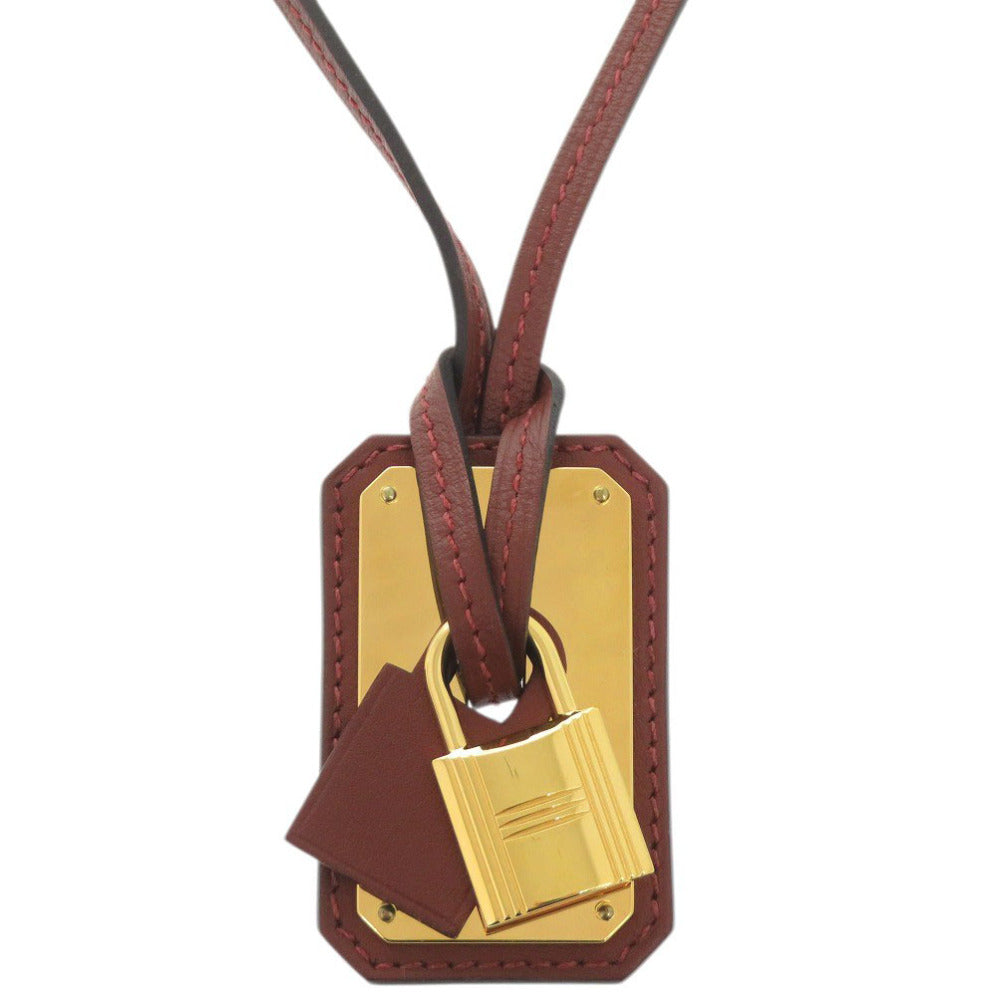 新品同様 エルメス オーケリー GM ヴォースイフト ルージュアッシュ ゴールド金具 Z刻印(2021年製) ペンダント ネックレス 赤 1564【中古】HERMES