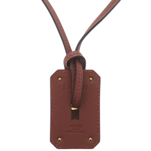 新品同様 エルメス オーケリー GM ヴォースイフト ルージュアッシュ ゴールド金具 Z刻印(2021年製) ペンダント ネックレス 赤 1564【中古】HERMES