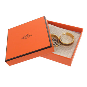 未使用 エルメス オランプ エトゥープ ゴールド金具 ピアス アクセサリー 1567 【中古】 HERMES