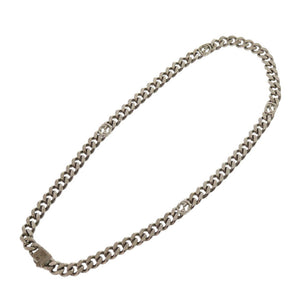 美品 グッチ インターロッキングG メタル シルバー ネックレス 1568【中古】GUCCI
