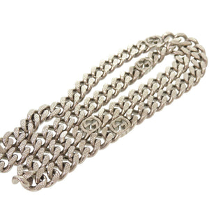 美品 グッチ インターロッキングG メタル シルバー ネックレス 1568【中古】GUCCI